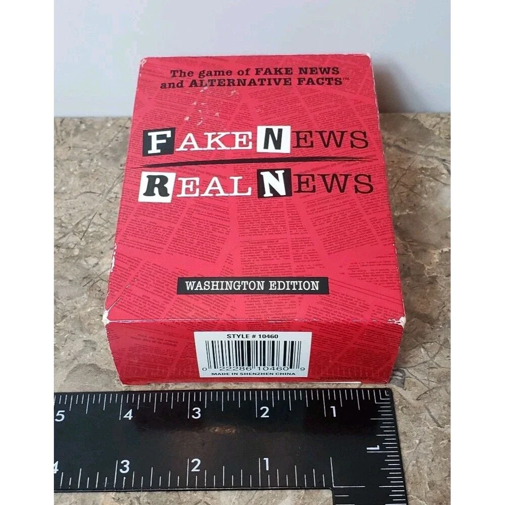 Fake News Real News Card Game Washington Edition Shelf Wear Cards Sealed
